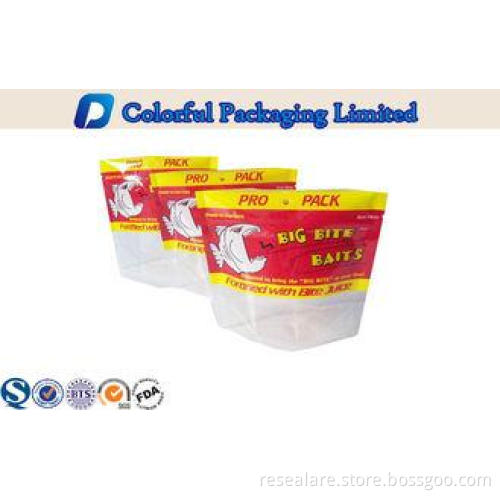 Biodegradable stand up packaging pouches for fish / dog / c